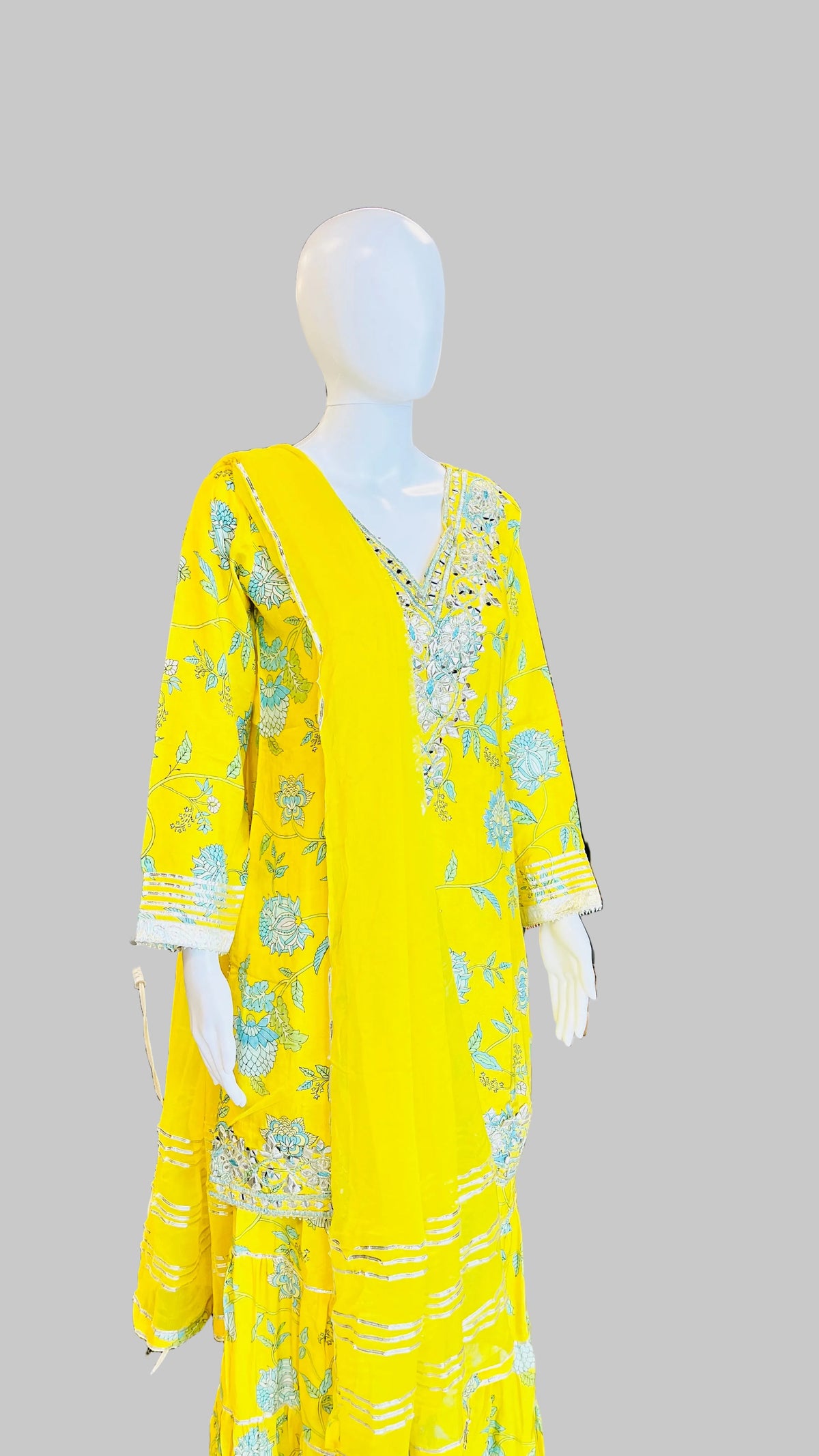 Yellow Sharara Set
