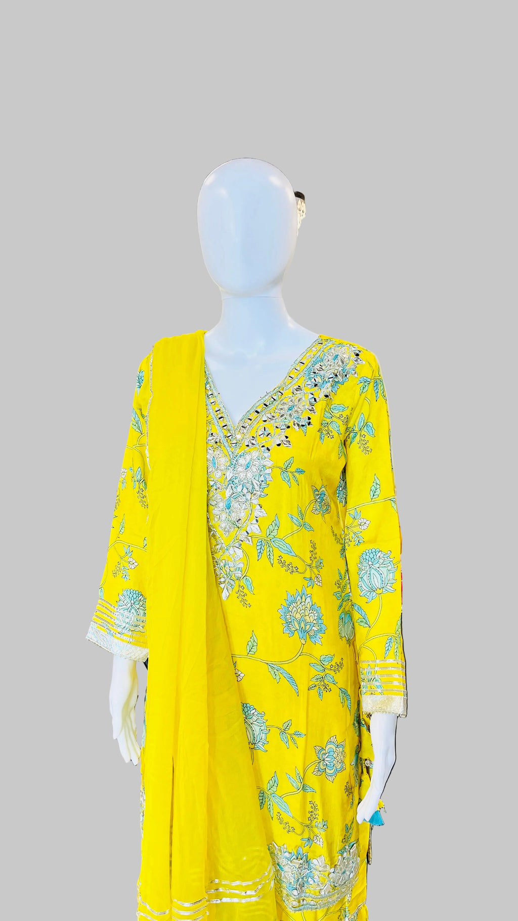 Yellow Sharara Set