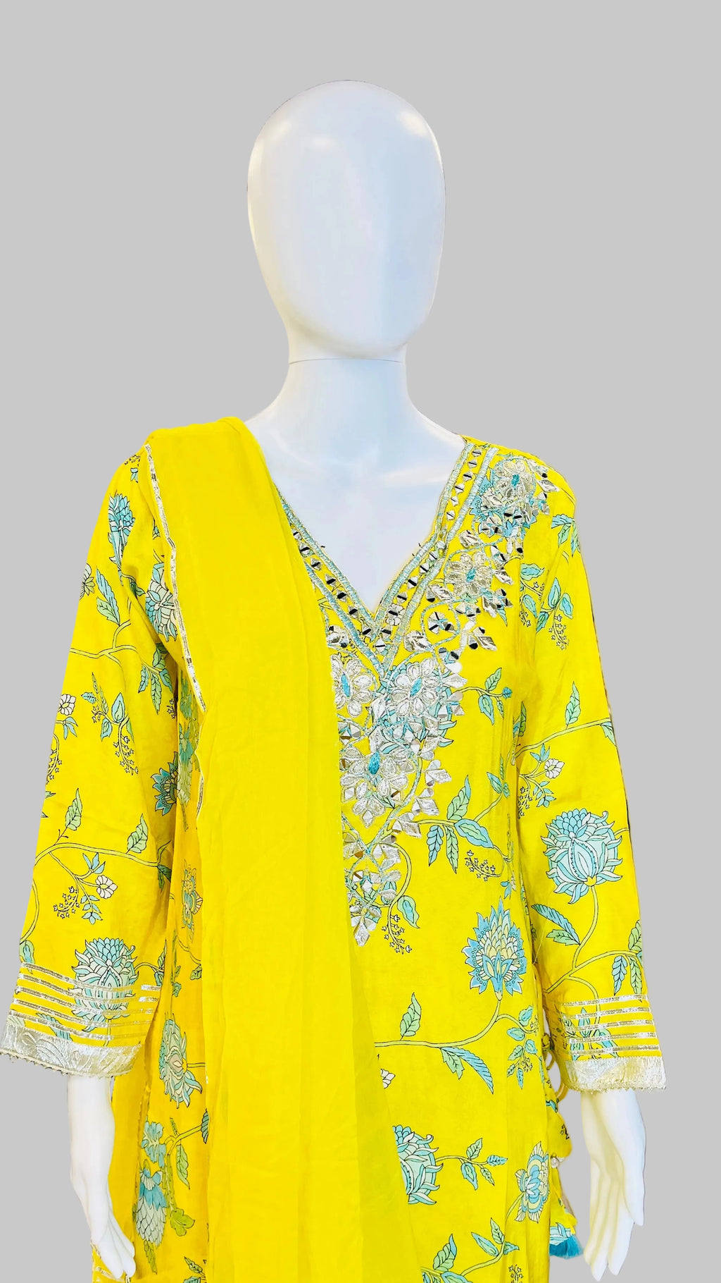 Yellow Sharara Set