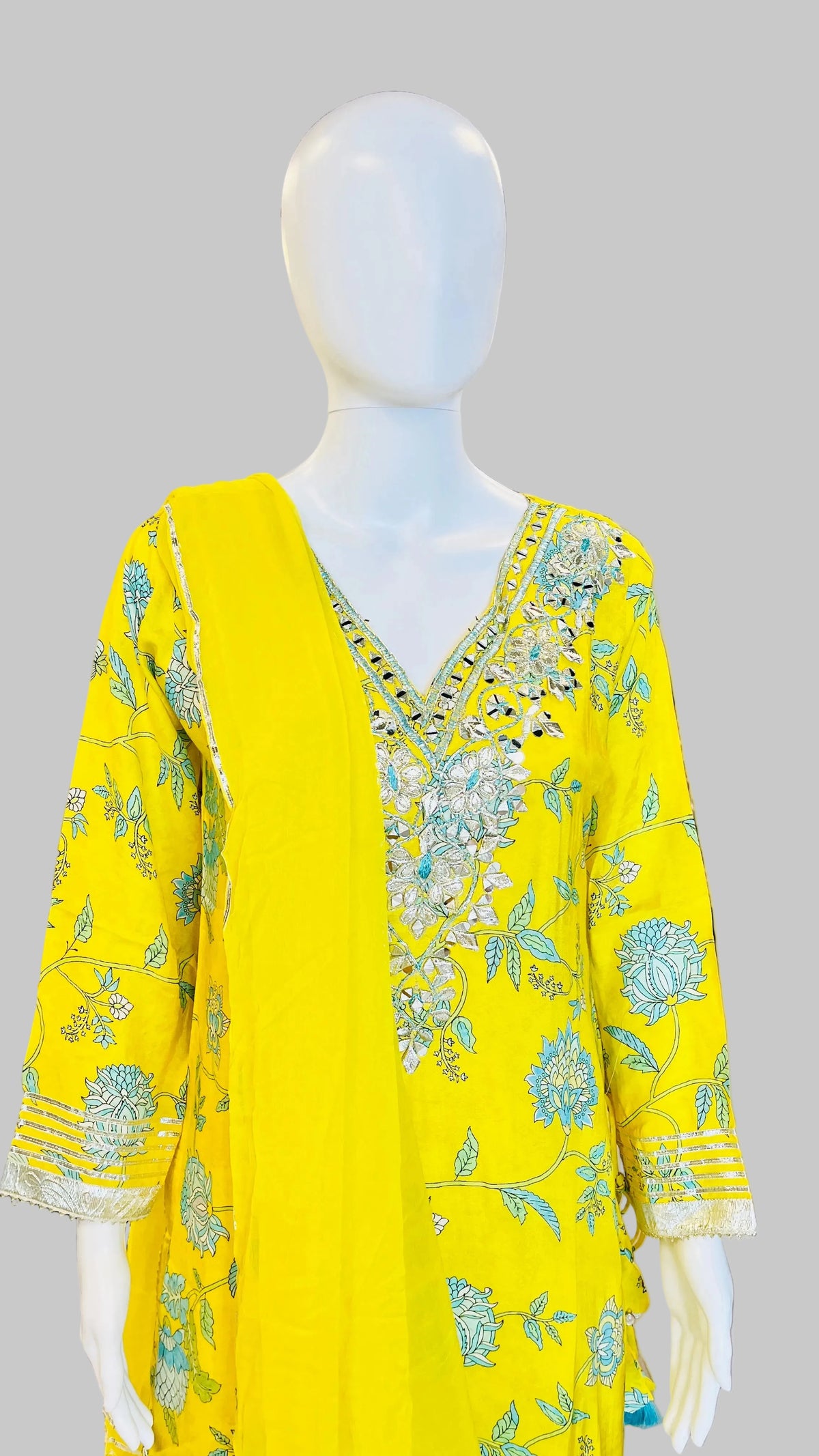 Yellow Sharara Set