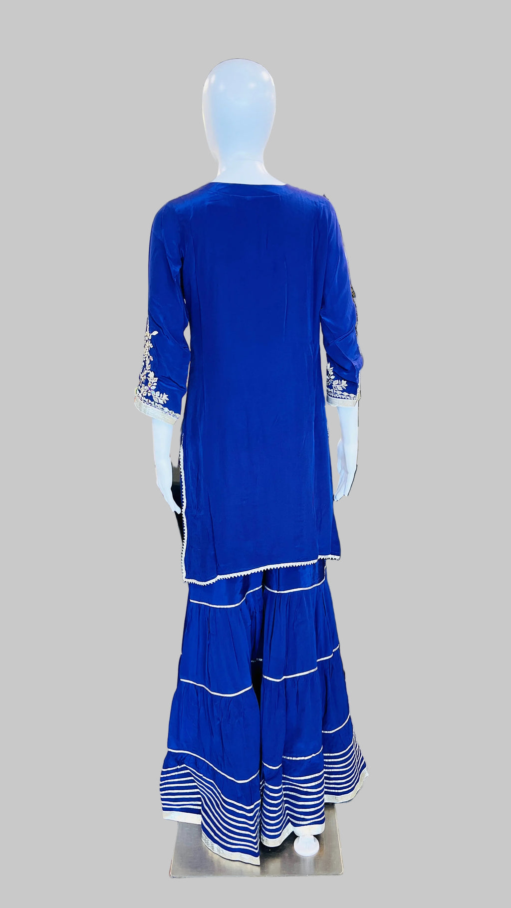 Royal Blue Sharara Set