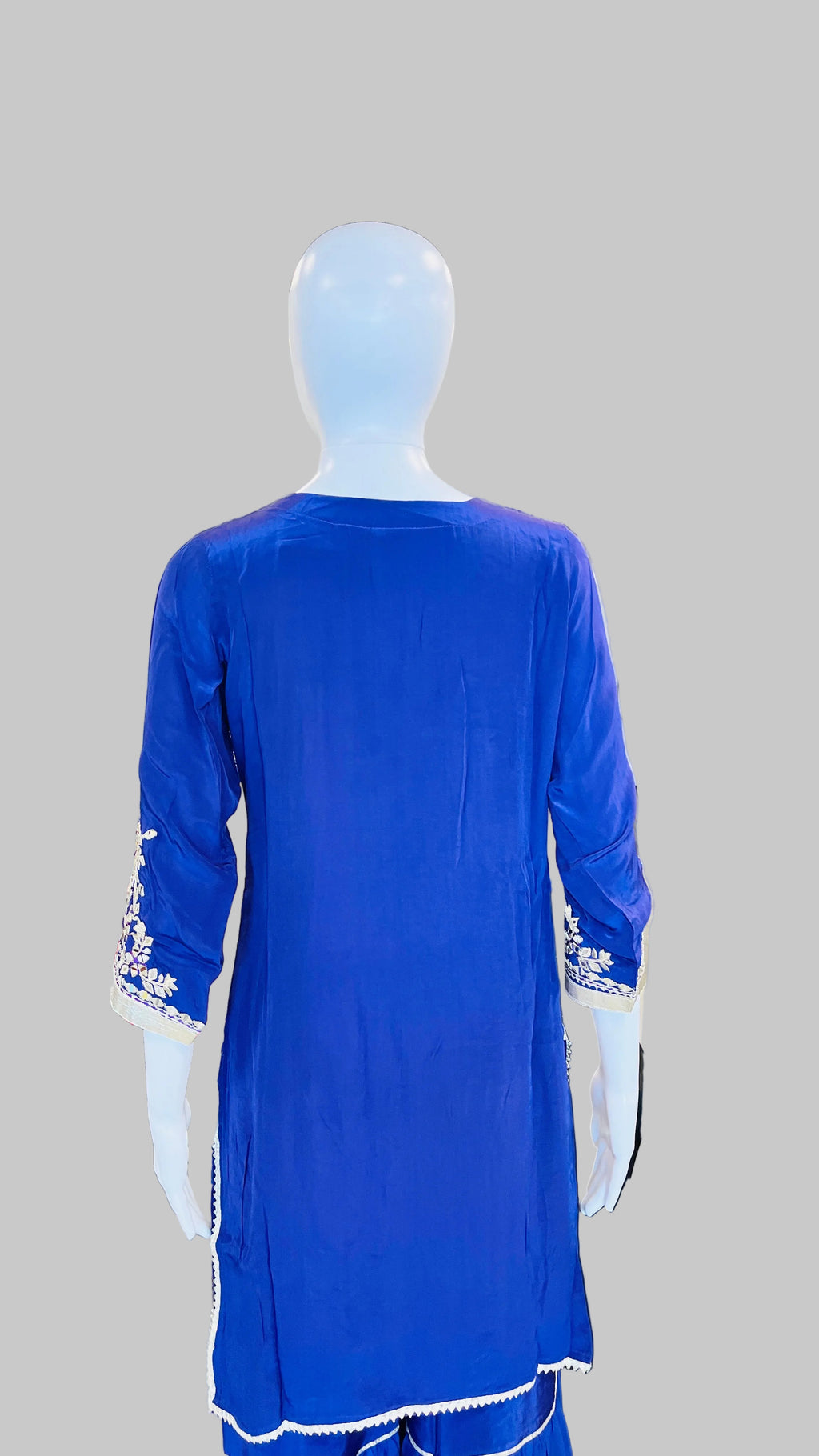 Royal Blue Sharara Set