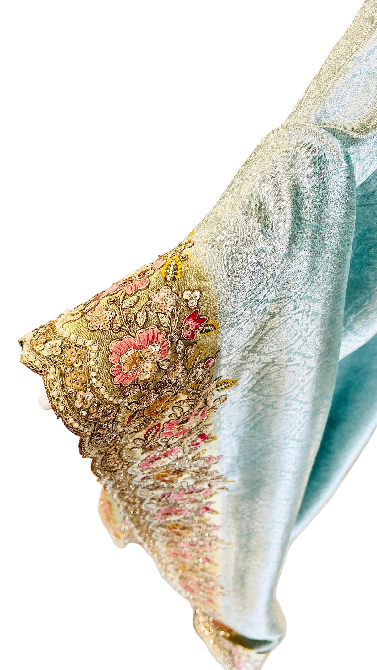 Sky-Blue Color Saree