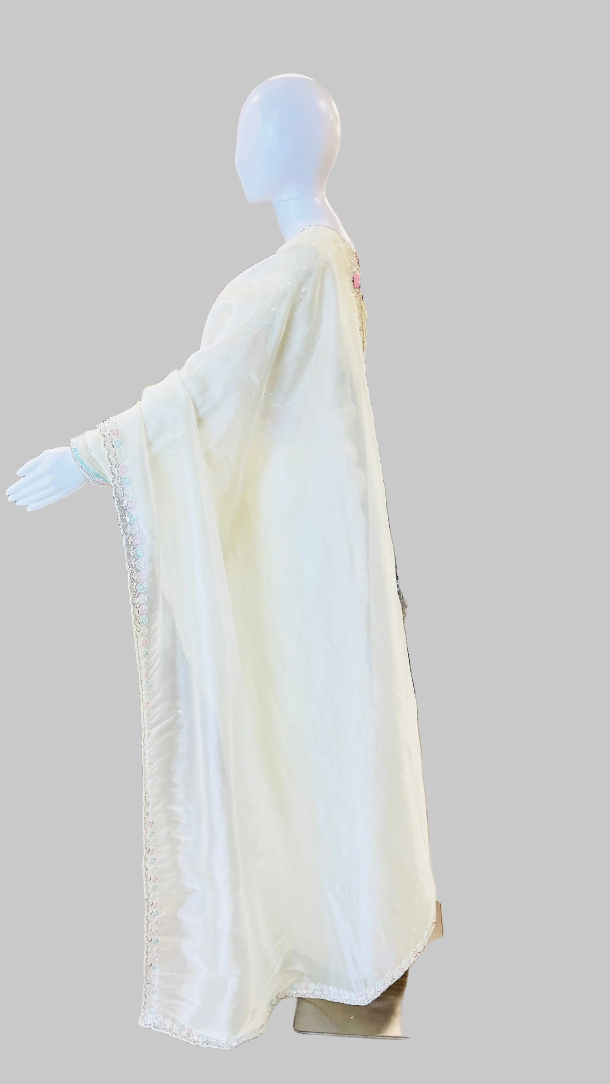 Ivory Color Saree