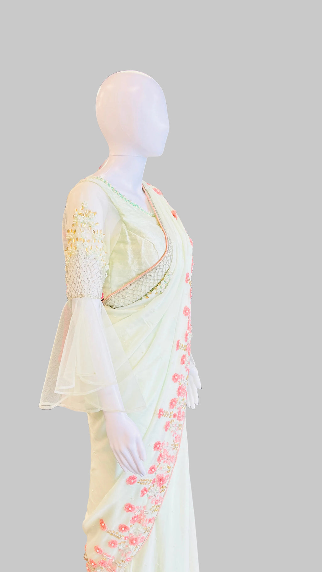 Min-Green Color Saree