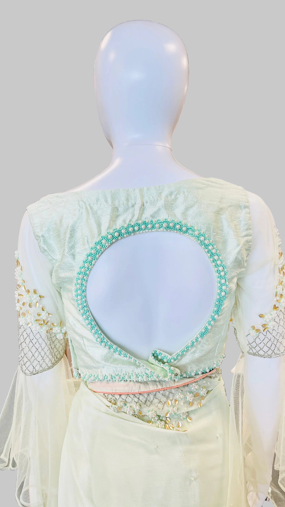 Min-Green Color Saree