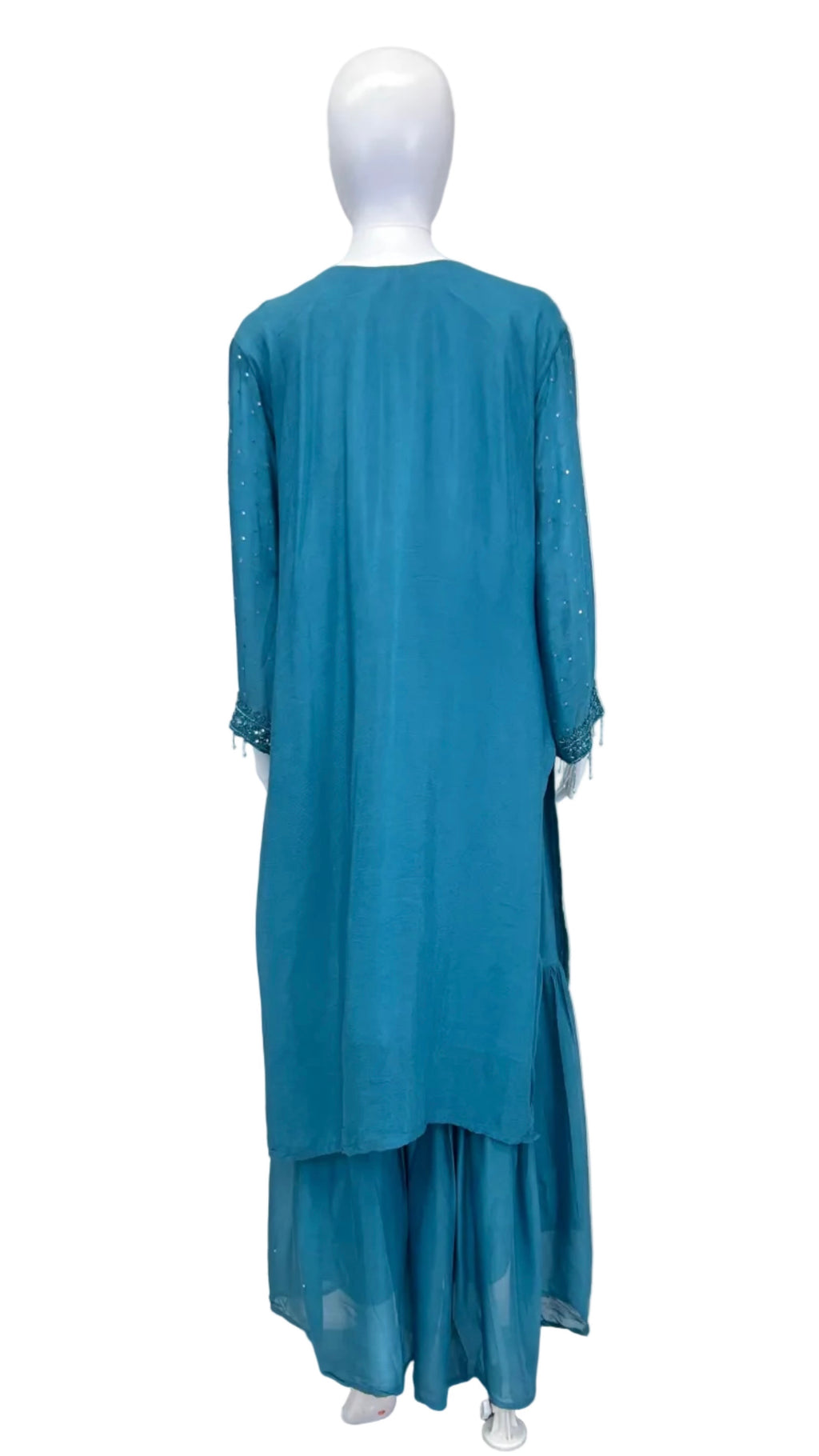 Peacock Blue Sharara Set