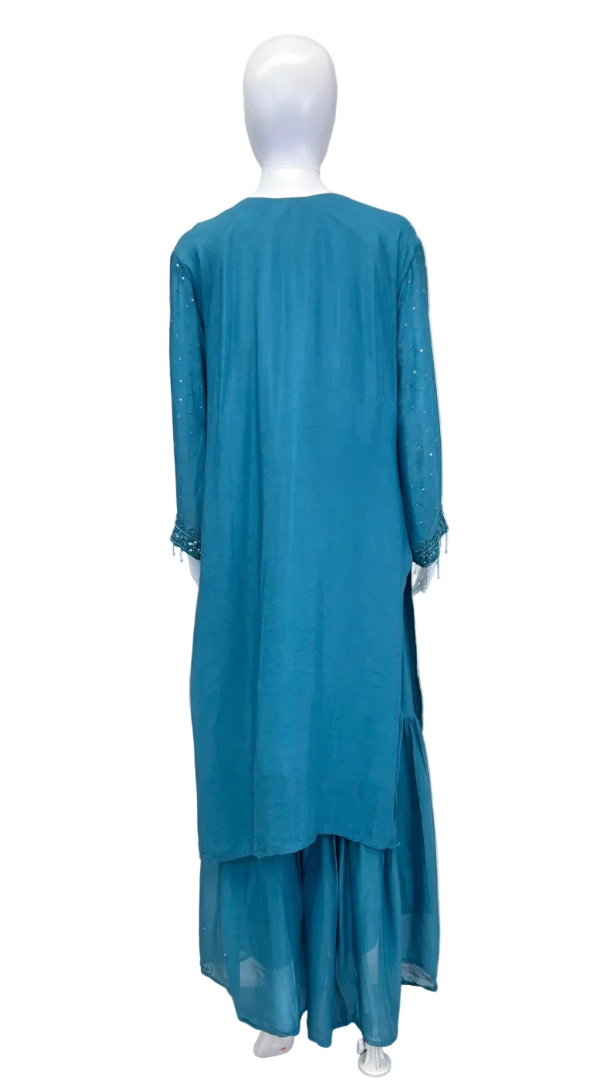 Peacock Blue Sharara Set