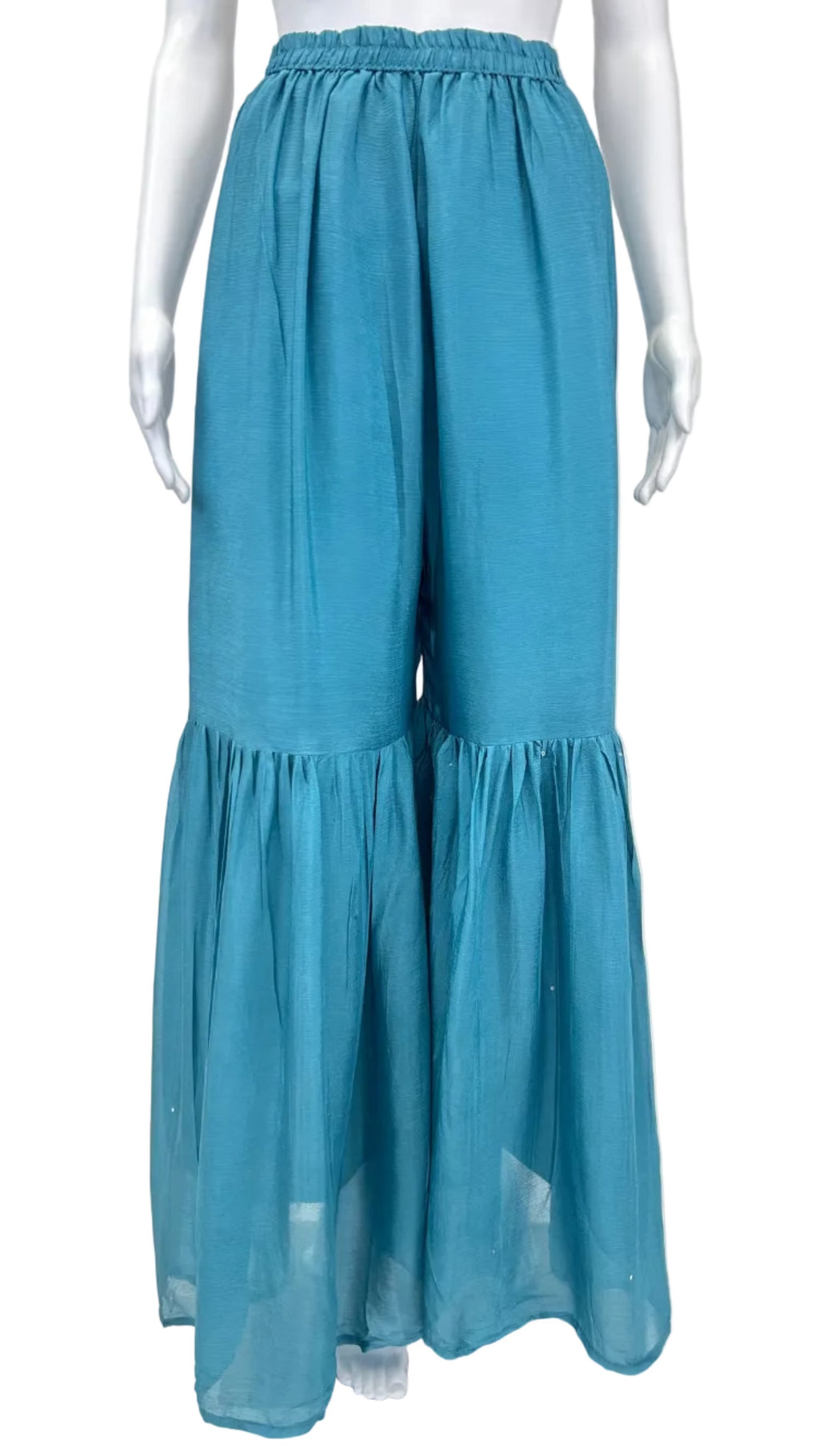 Peacock Blue Sharara Set