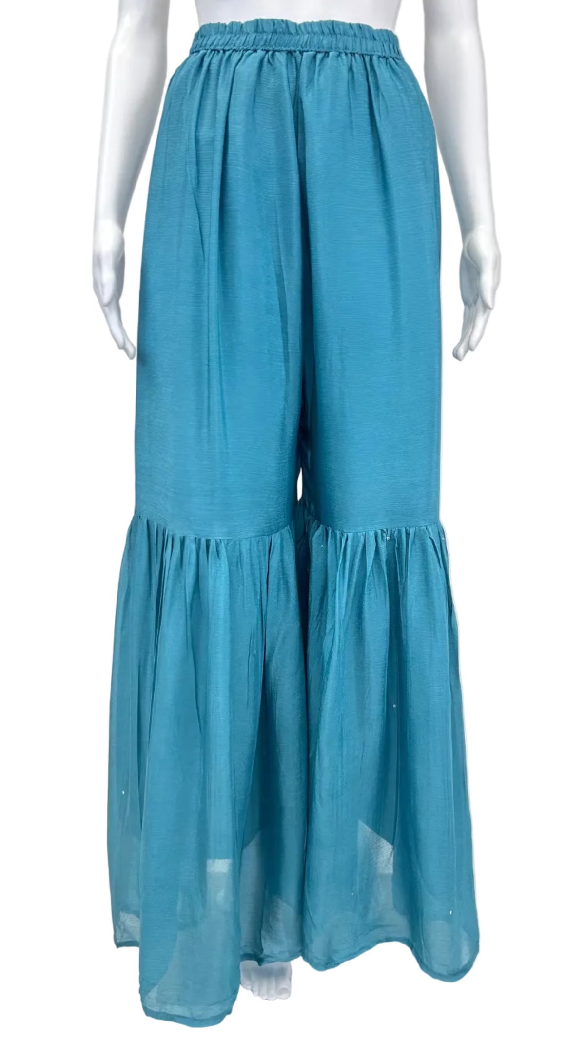 Peacock Blue Sharara Set
