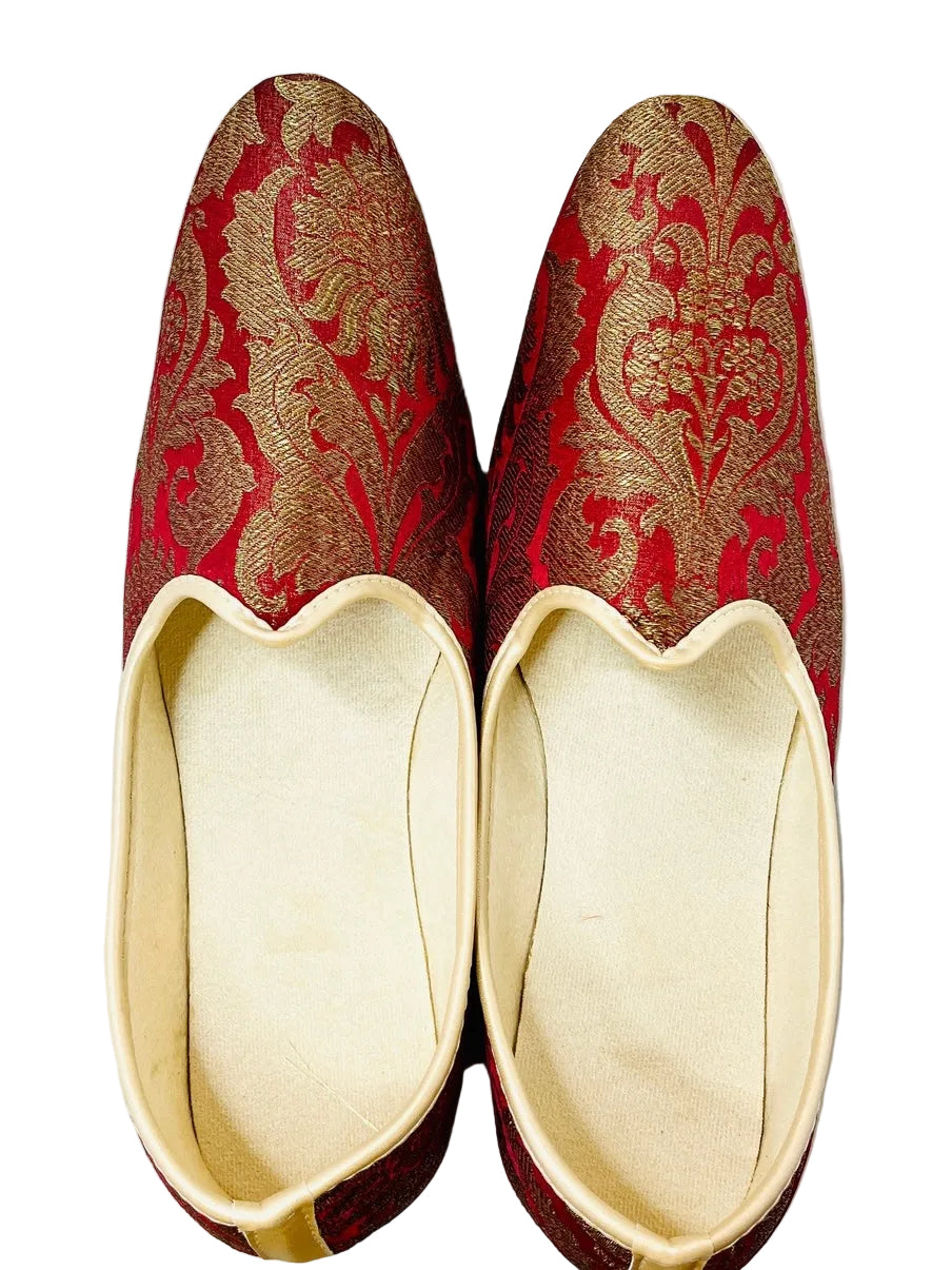 Red Brocade Shoes