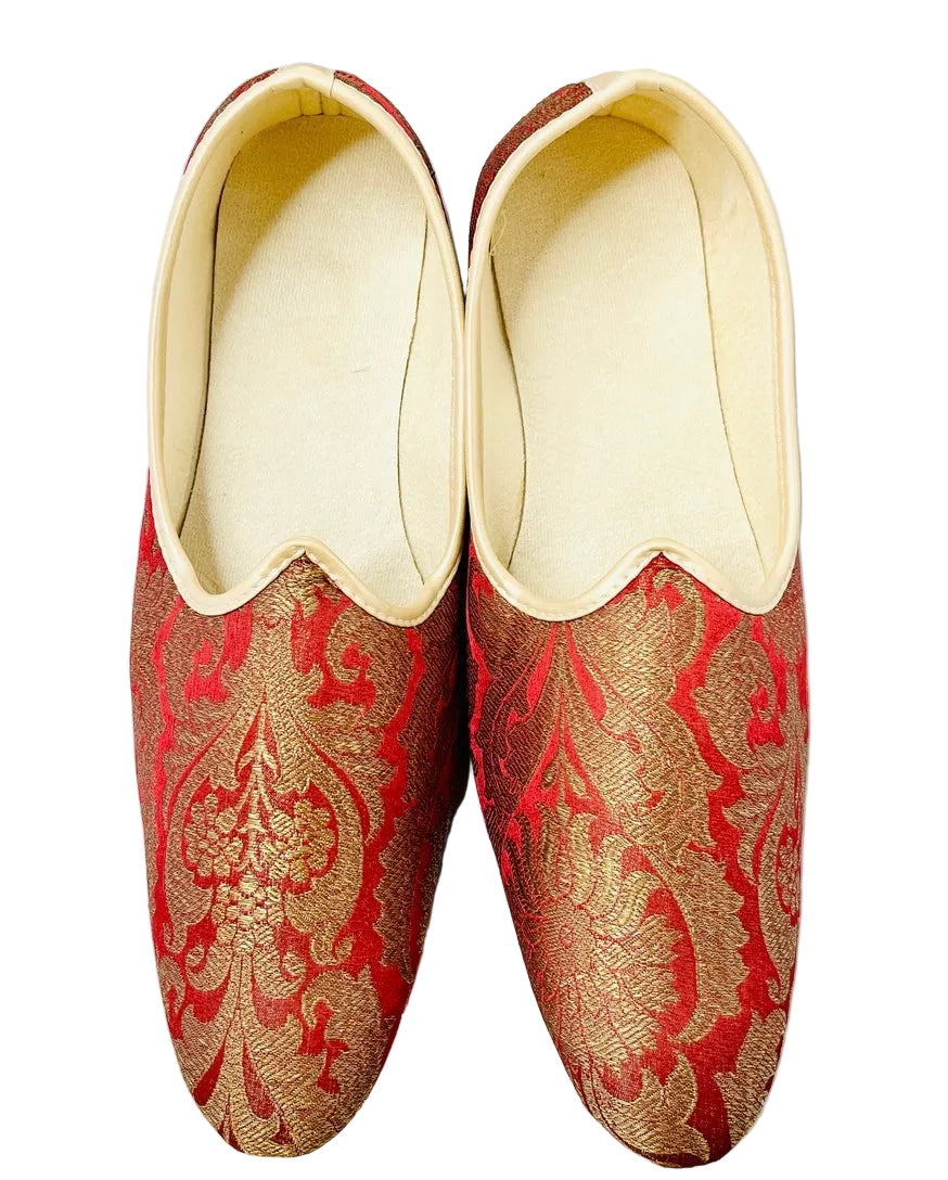 Red Brocade Shoes