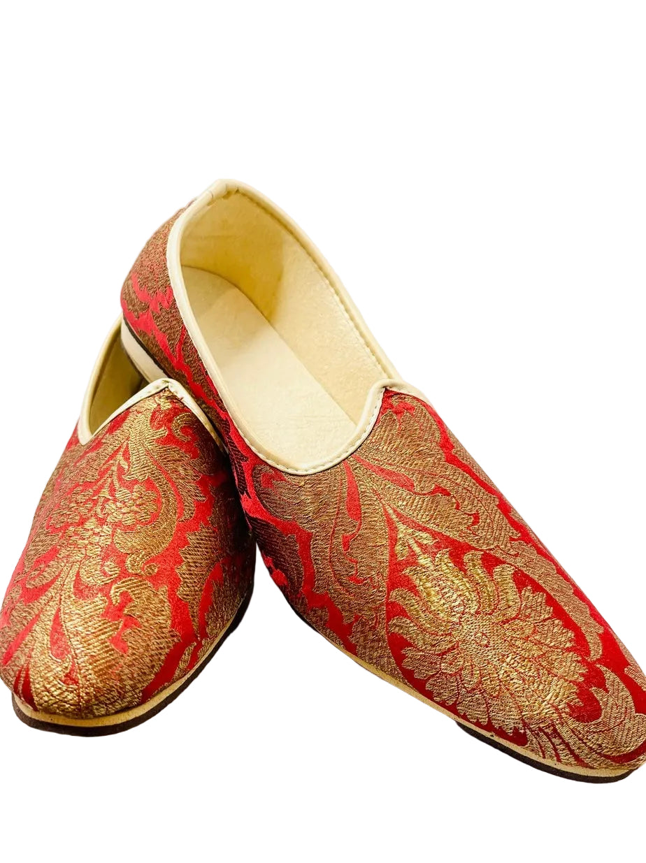 Red Brocade Shoes