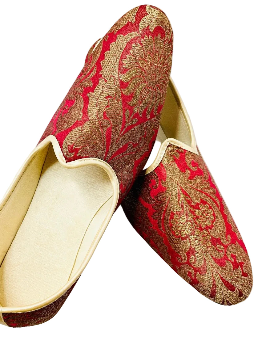 Red Brocade Shoes