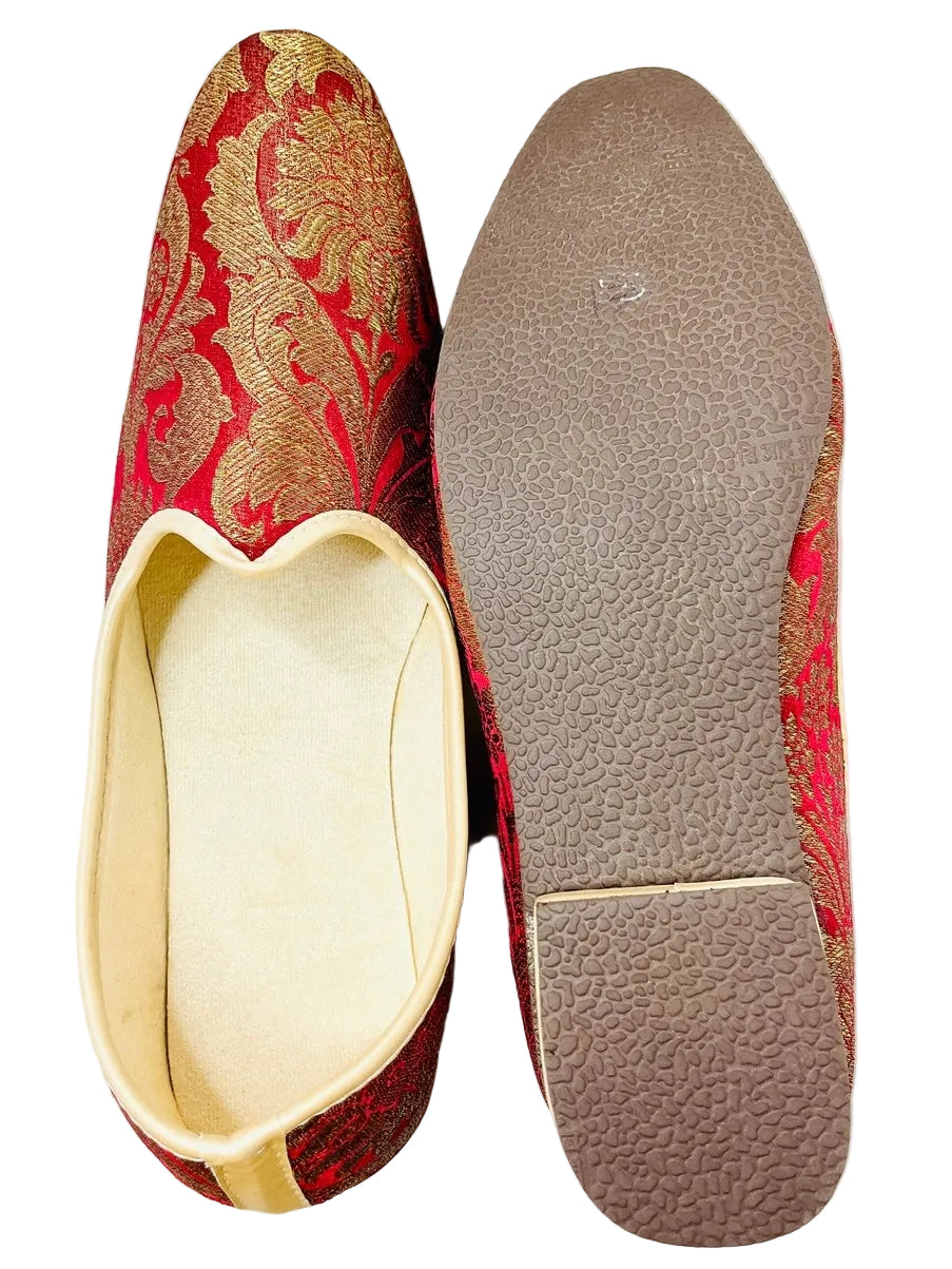 Red Brocade Shoes