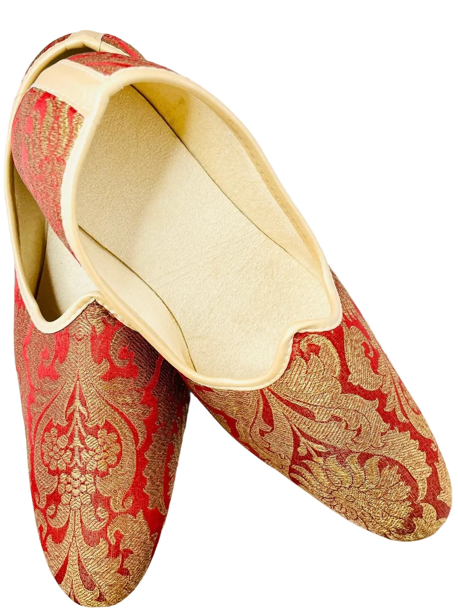 Red Brocade Shoes