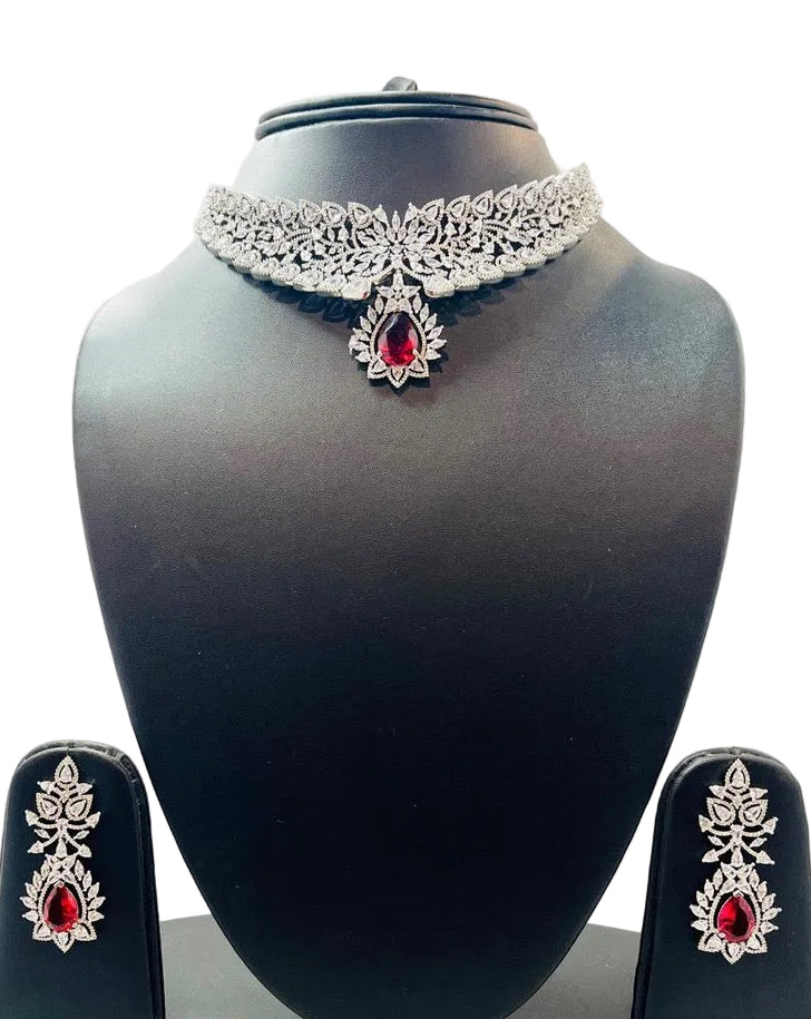 American Diamond Necklace Set