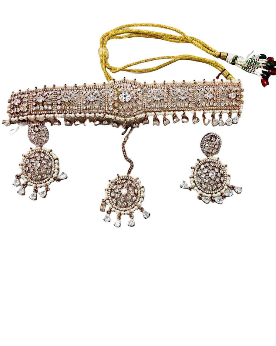 Rose Gold Choker Set