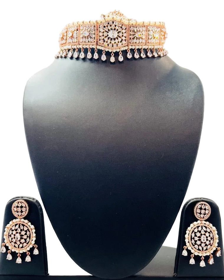 Rose Gold Choker Set