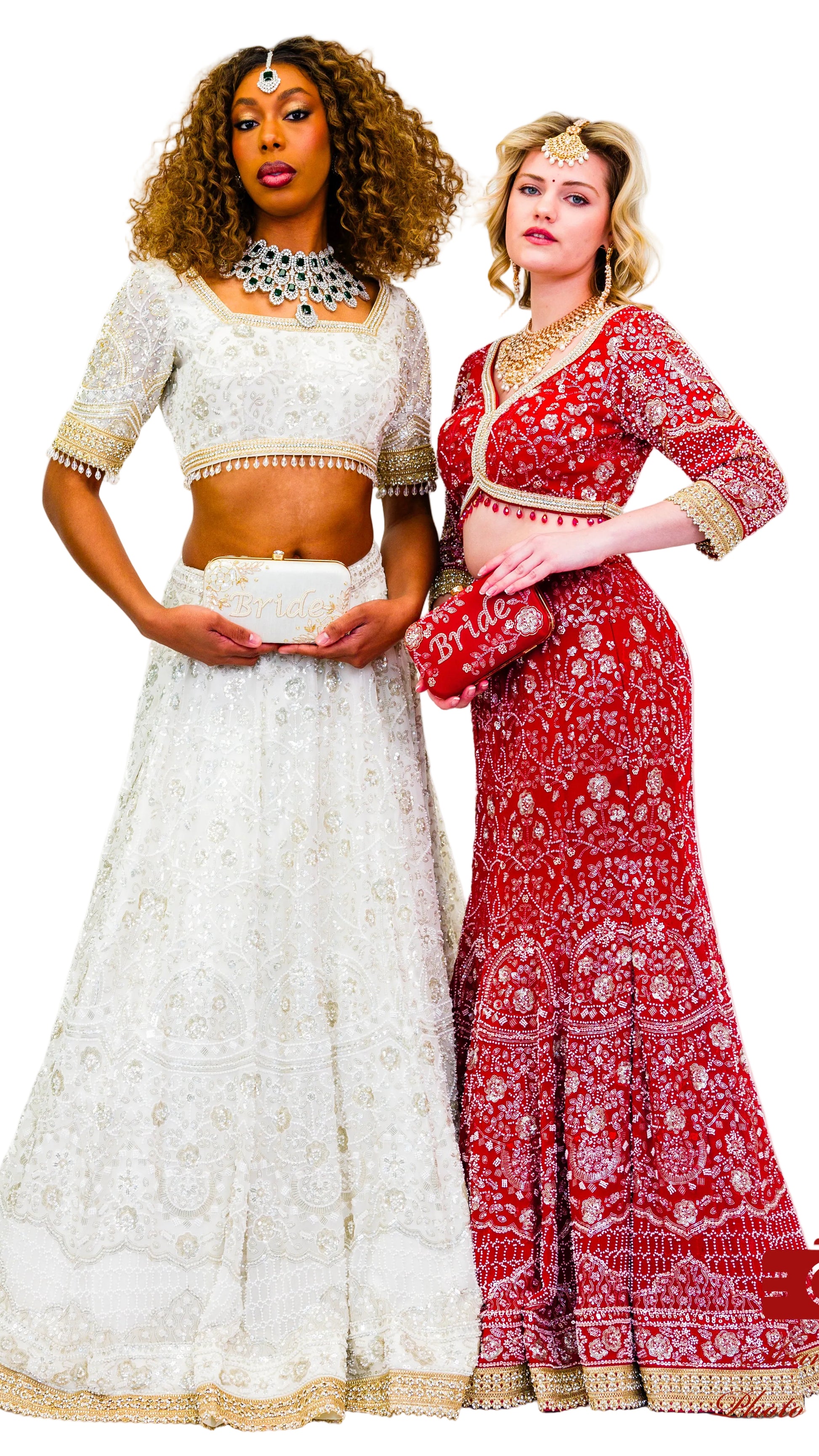 Red Bridal Mermaid Lehnga