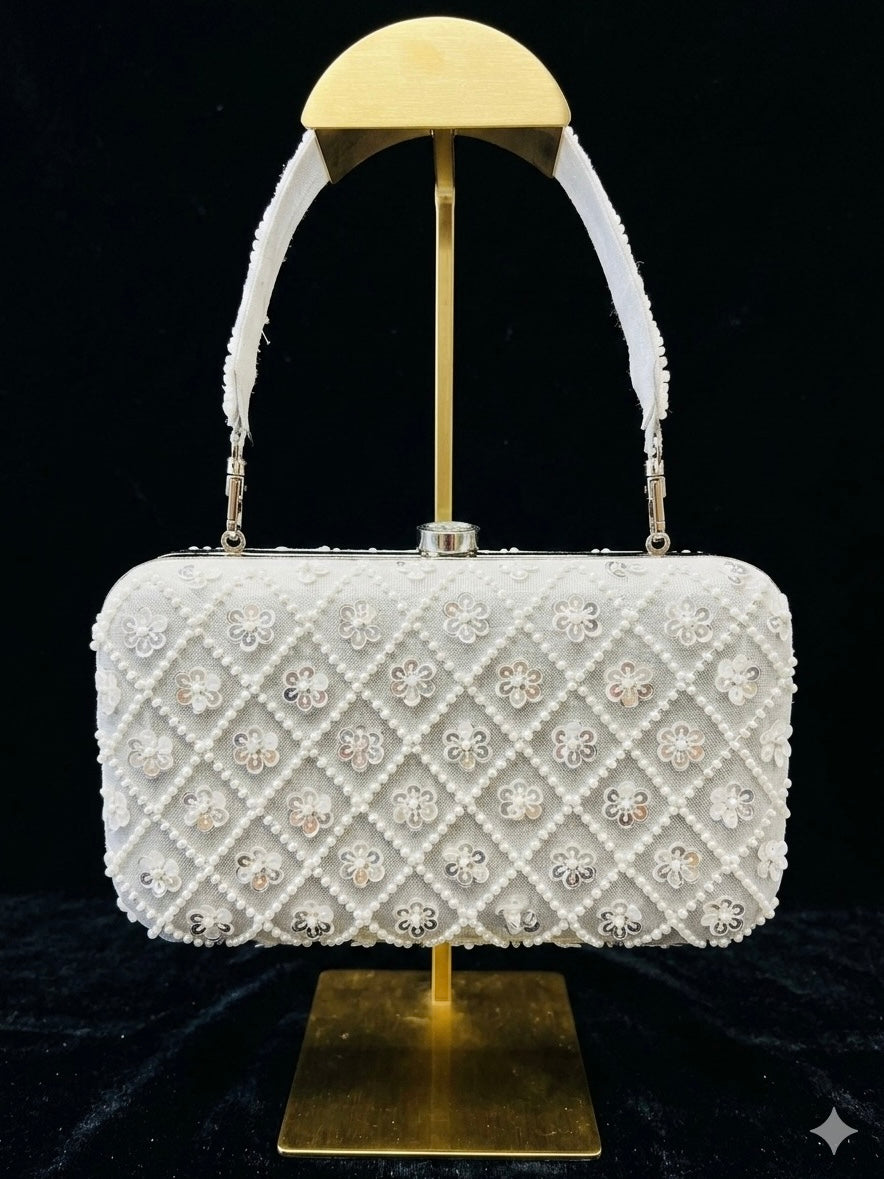 Silve Silk Clutch