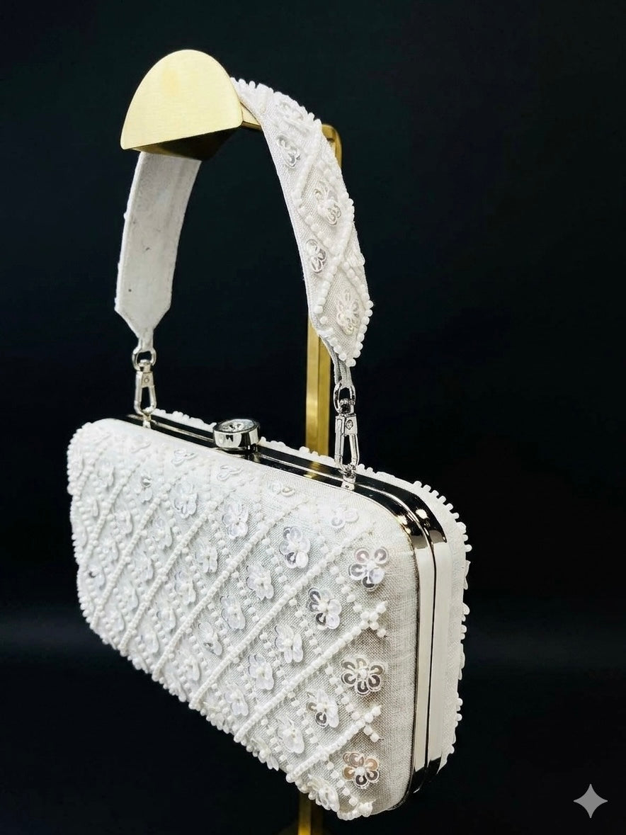 Silve Silk Clutch