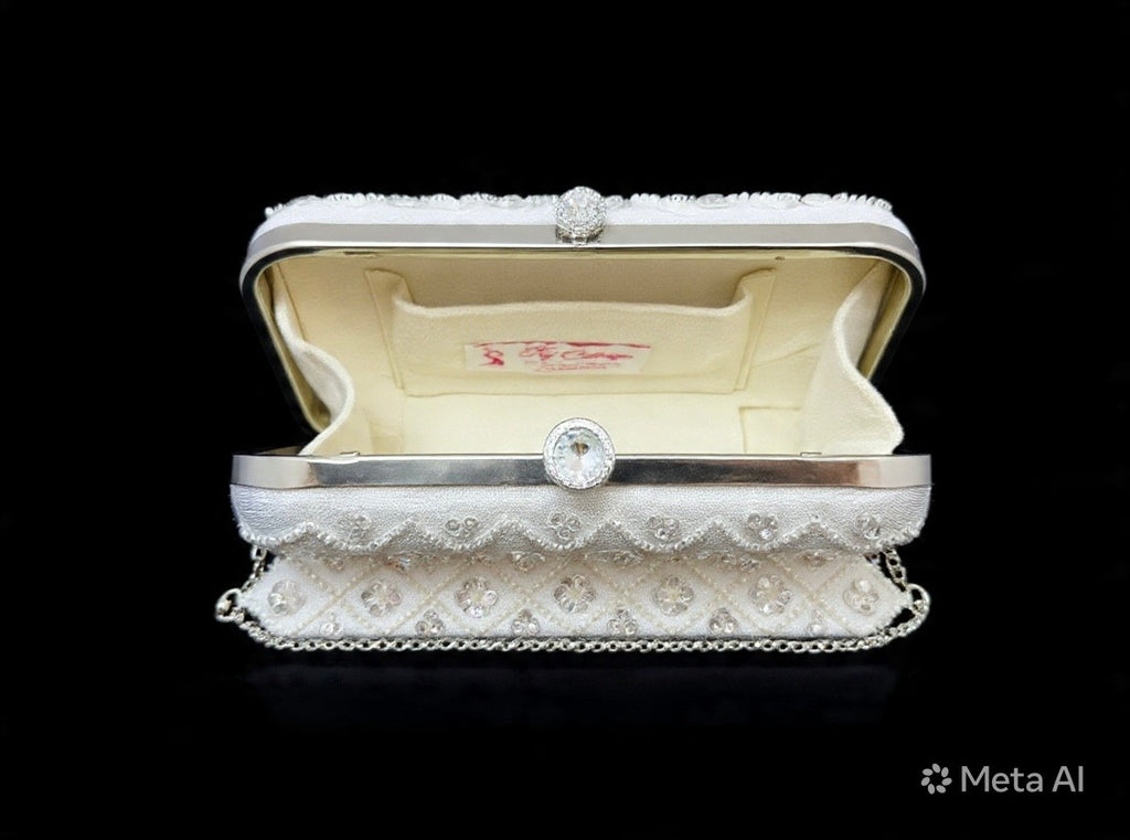 Silve Silk Clutch