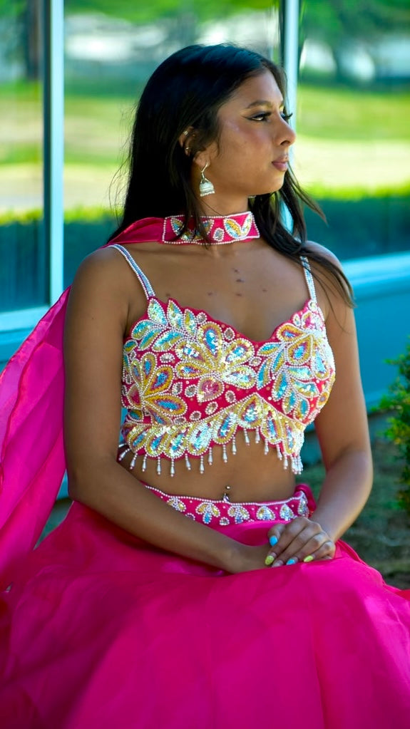 Hot Pink Lehnga Set
