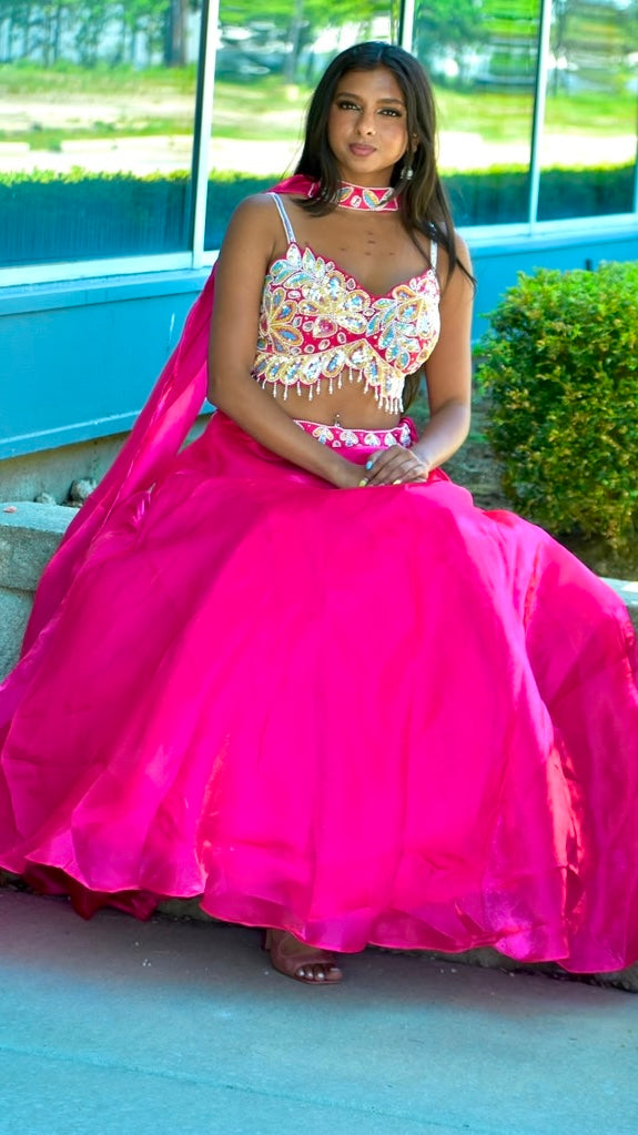 Hot Pink Lehnga Set