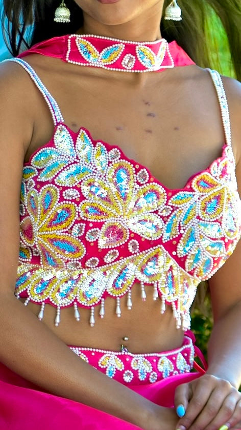 Hot Pink Lehnga Set