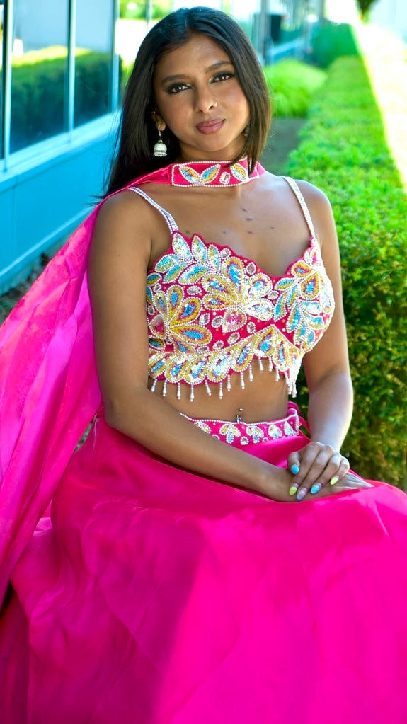 Hot Pink Lehnga Set