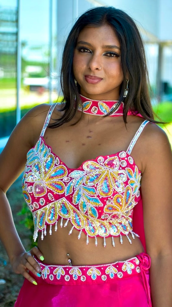 Hot Pink Lehnga Set