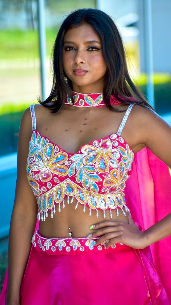Hot Pink Lehnga Set