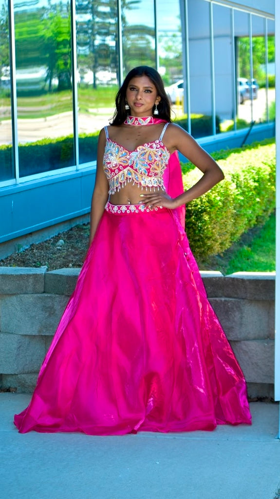 Hot Pink Lehnga Set