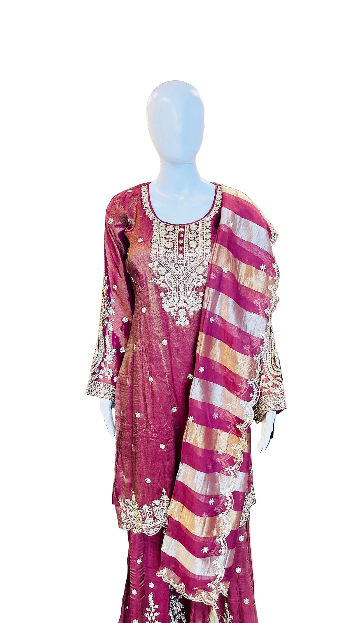 Wine Color Sharara Set