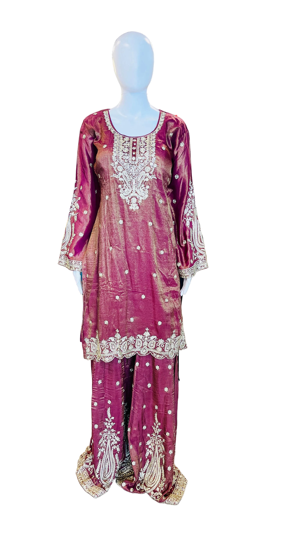 Wine Color Sharara Set