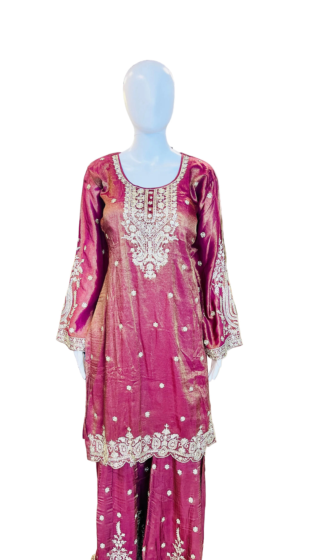 Wine Color Sharara Set