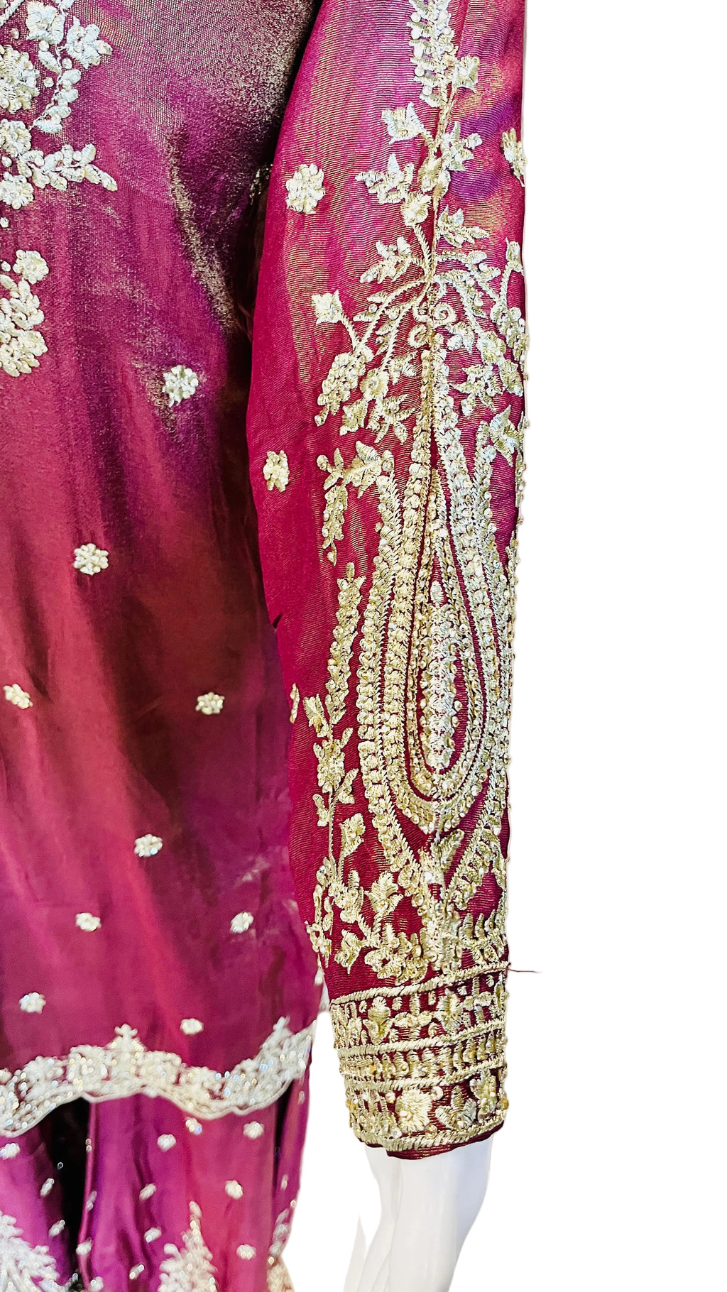 Wine Color Sharara Set