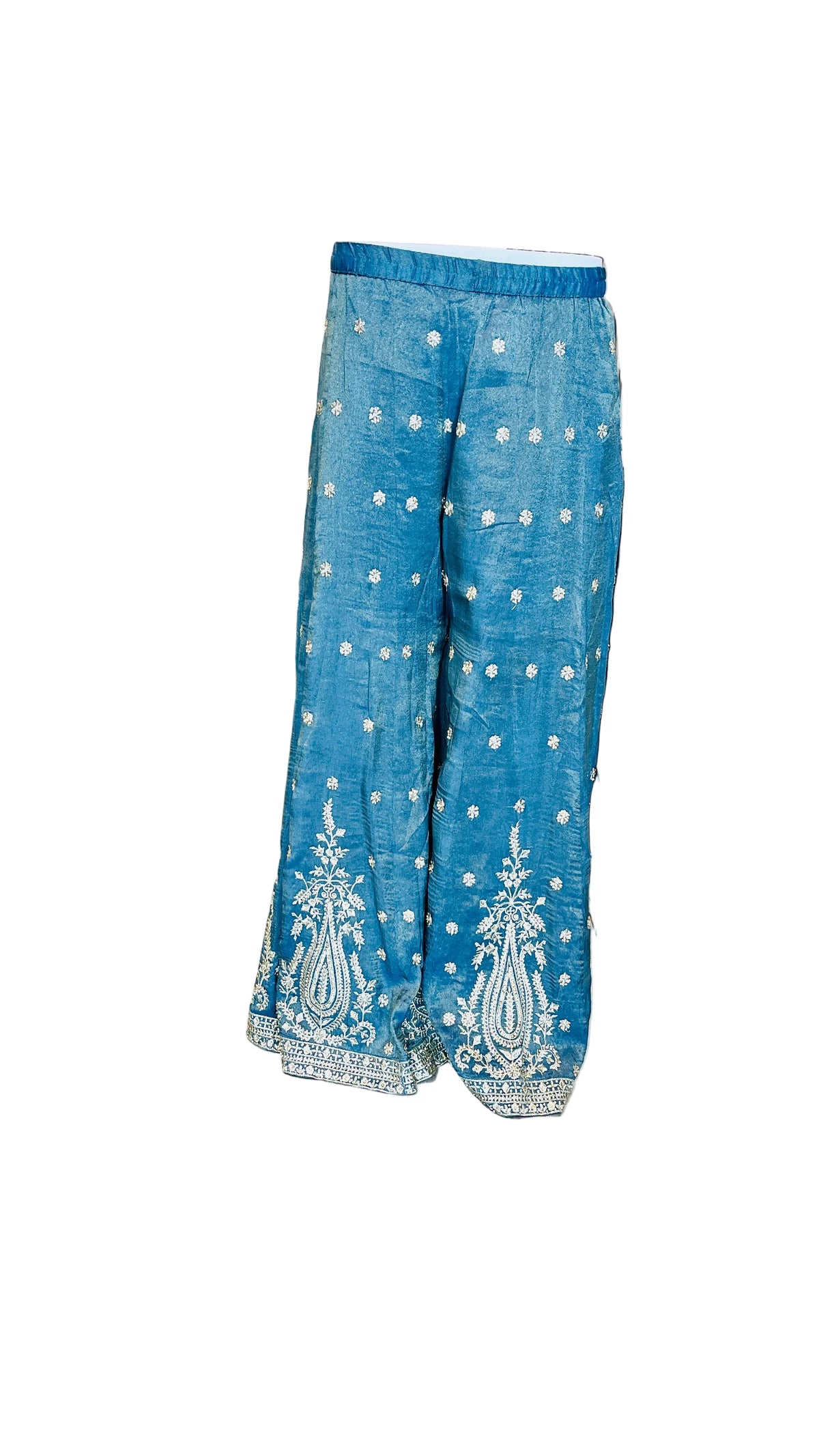 Teal Blue &nbsp;Color Sharara Set