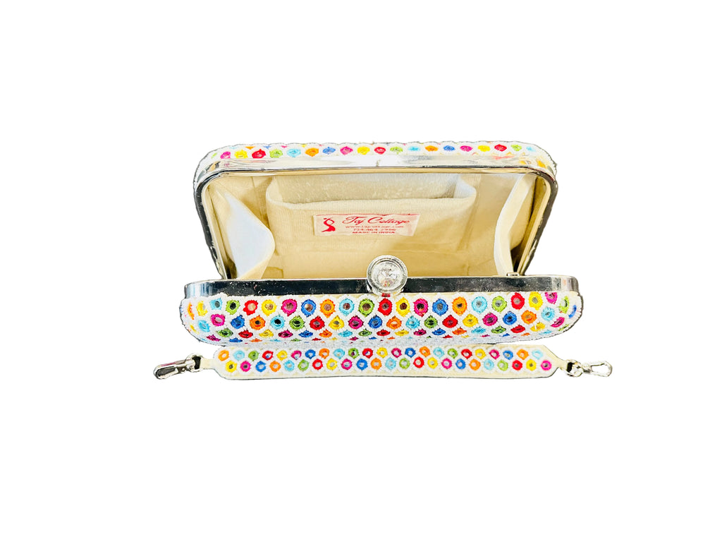 Indian Mirror Clutch Multi-Color