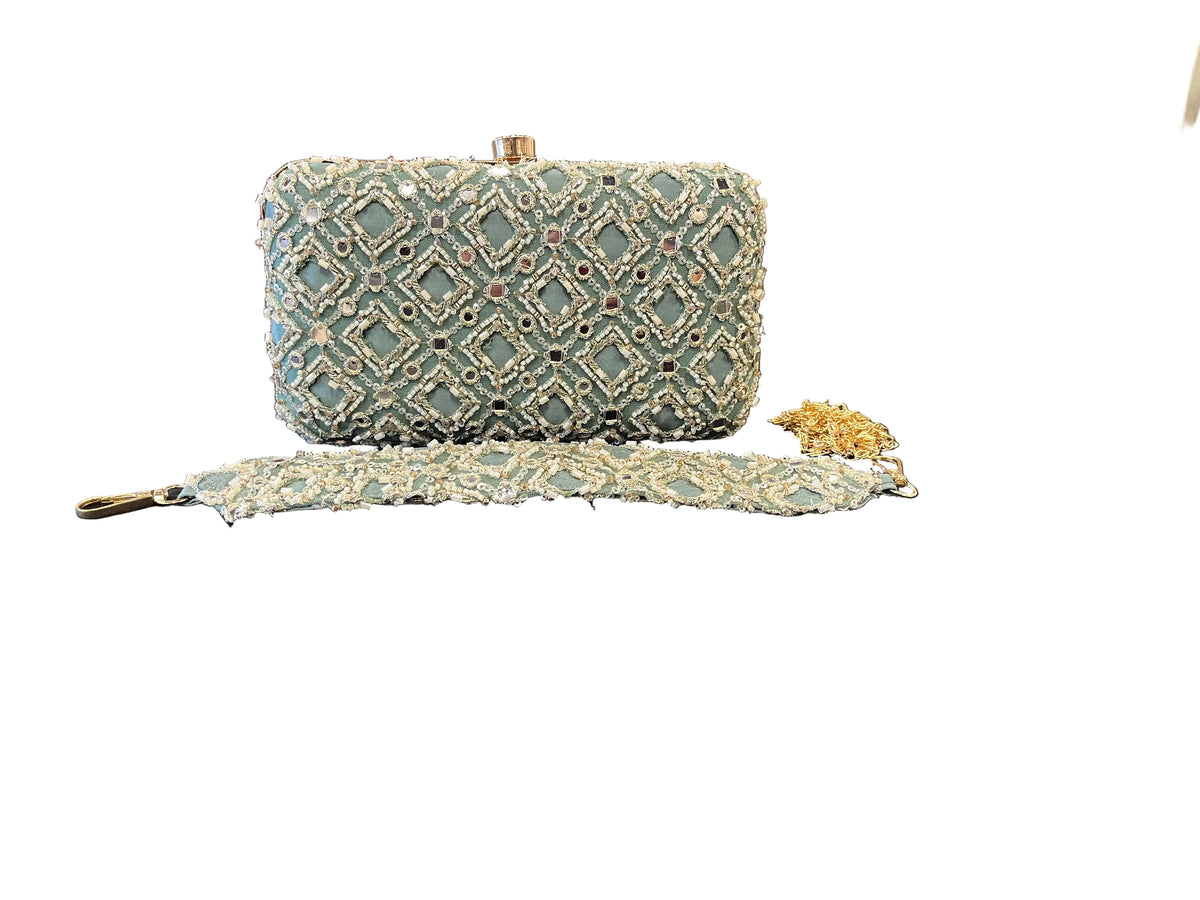 Indian Clutch Sage Green
