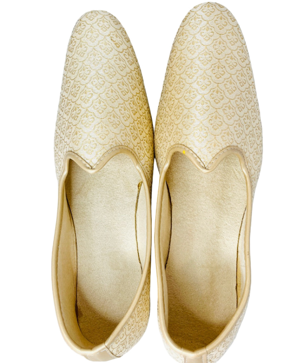 Fancy Gold Embroidered Shoes