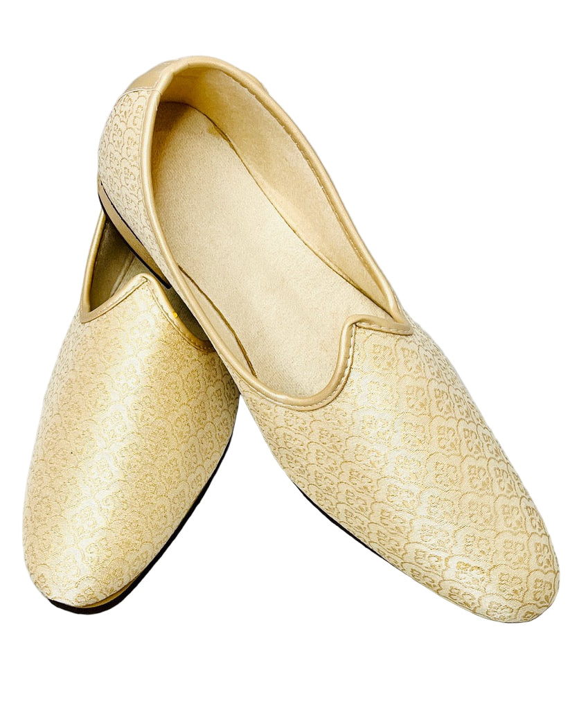 Fancy Gold Embroidered Shoes