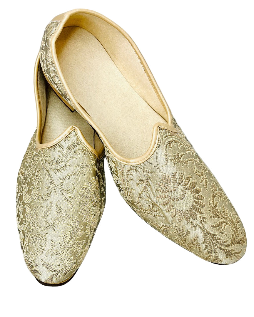 Fancy Grey Embroidered Shoes