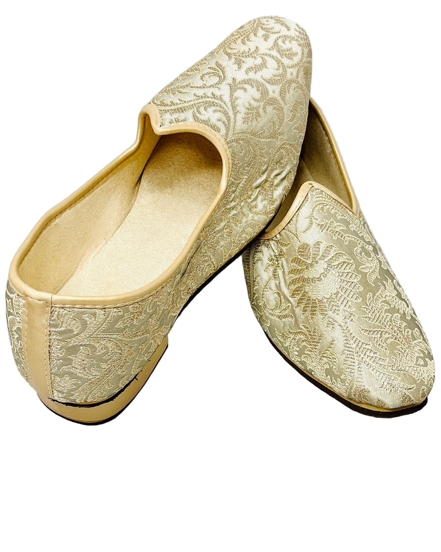 Fancy Grey Embroidered Shoes