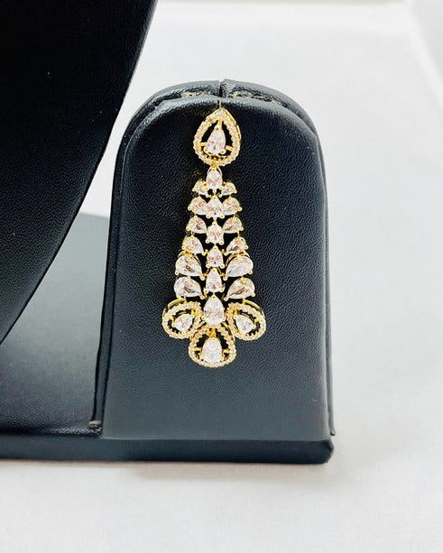 Three- Layered American Diamond Necklace Set