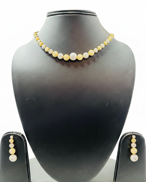 Gold and Silver Necklace Set