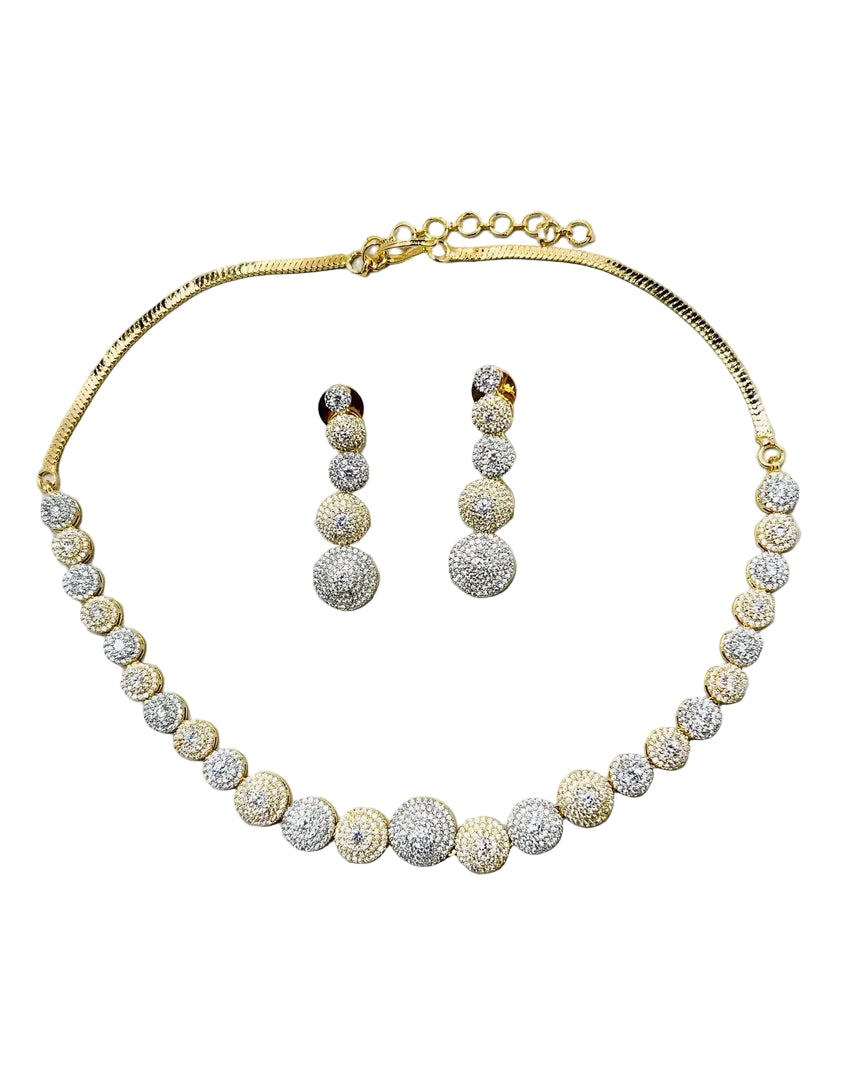 Gold and Silver Necklace Set