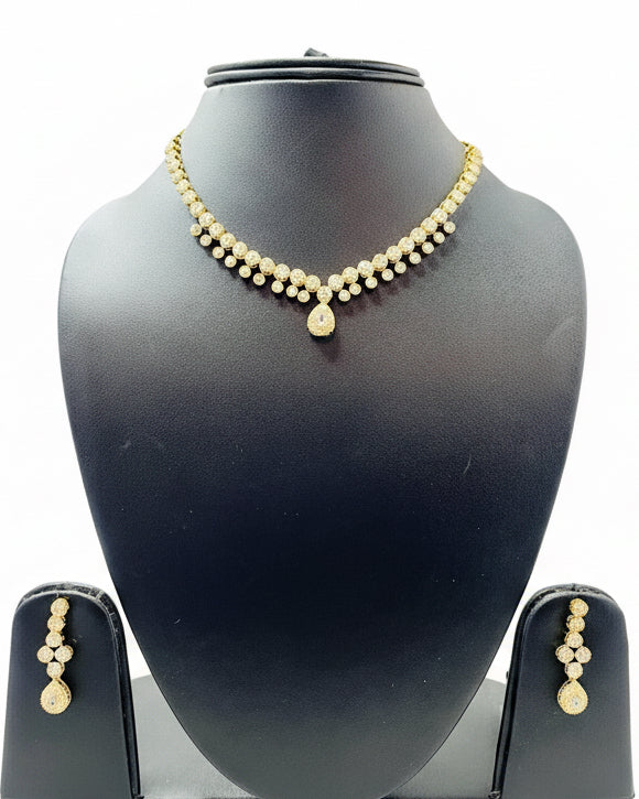 Kundan Gold Necklace Set