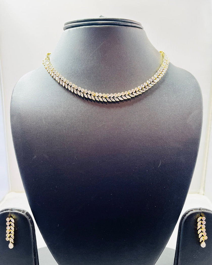 American Diamond Necklace Set